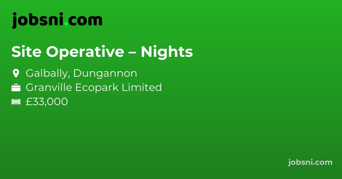 Site Operative – Nights - Apply Now