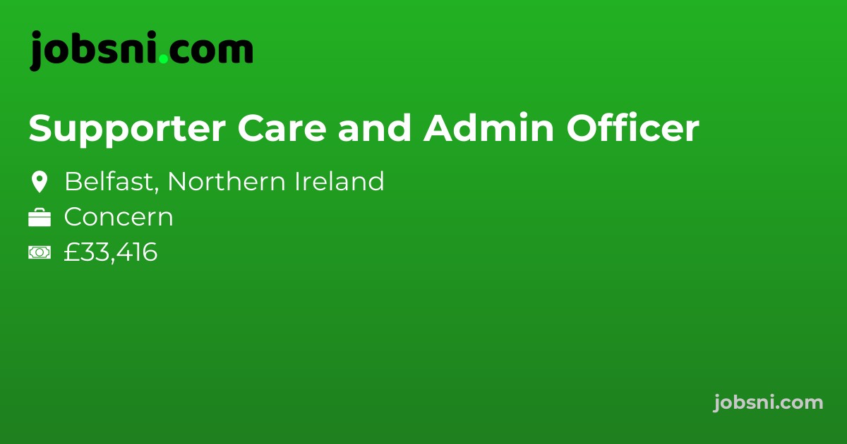 Supporter Care and Admin Officer - Apply Now
