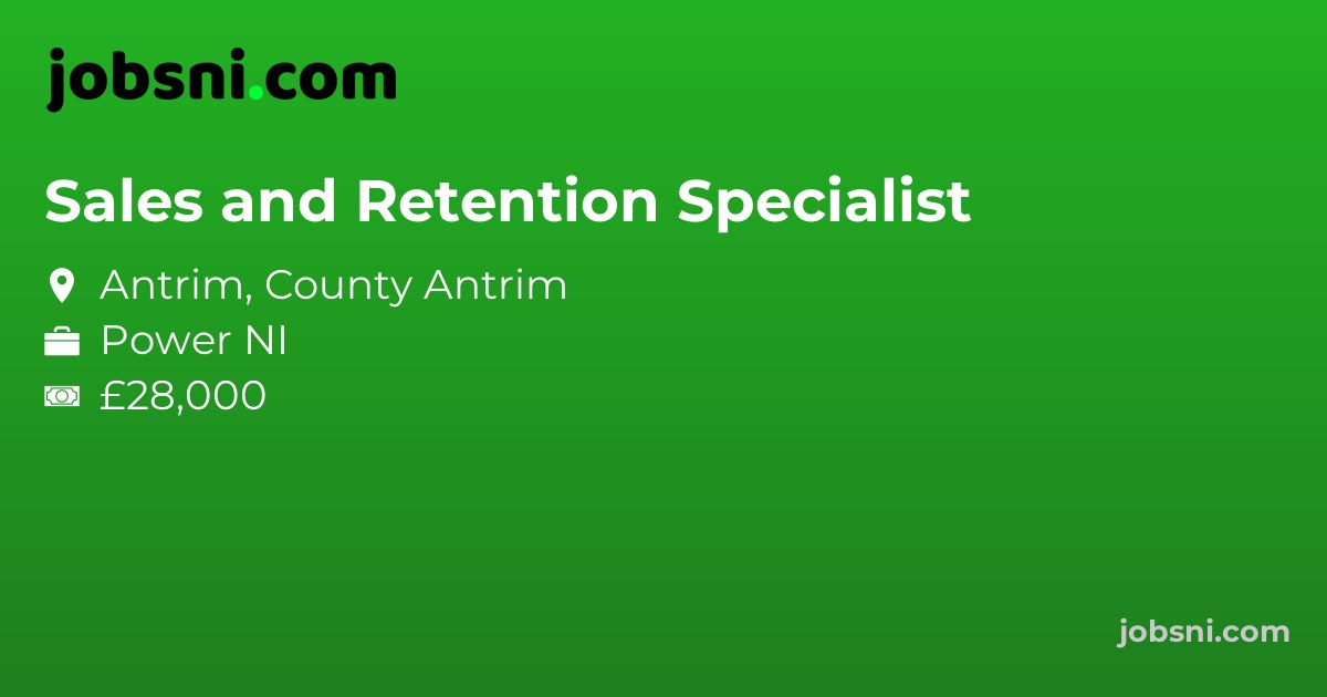 Sales and Retention Specialist - Apply Now