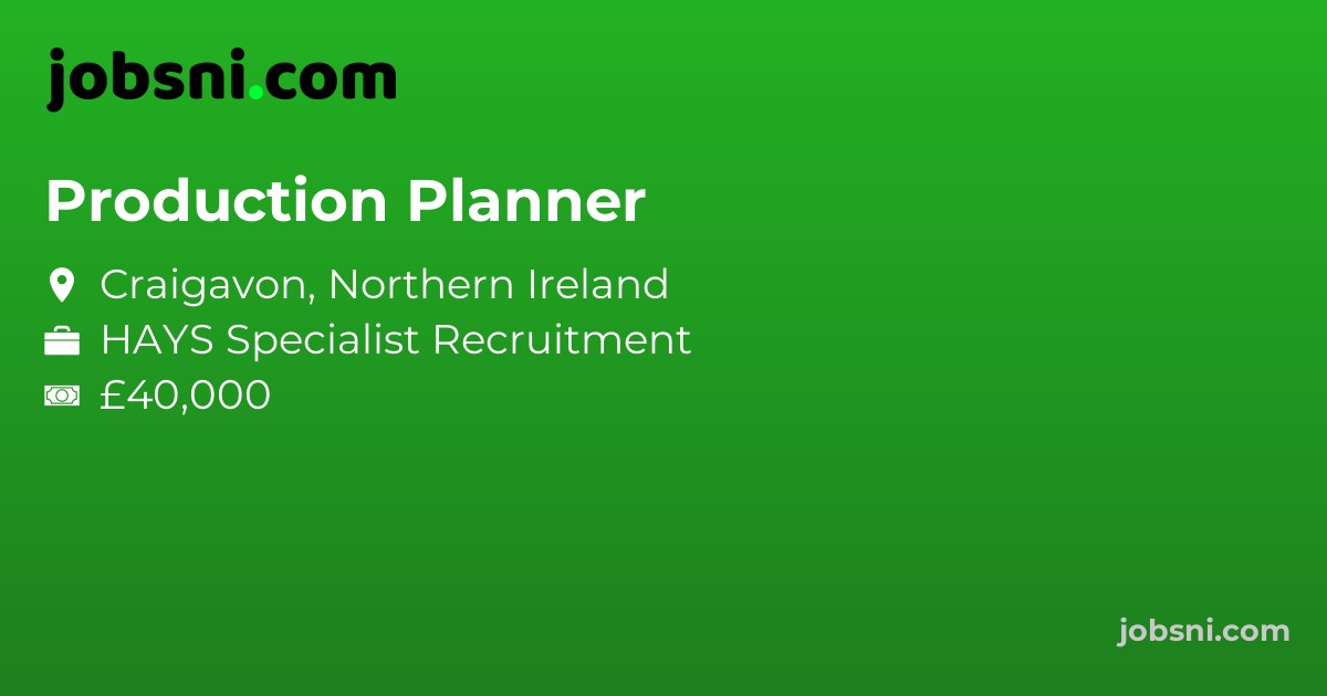 Production Planner - Apply Now