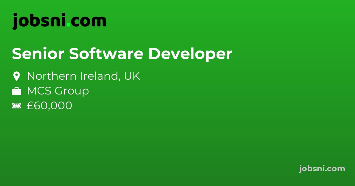 Senior Software Developer - Apply Now