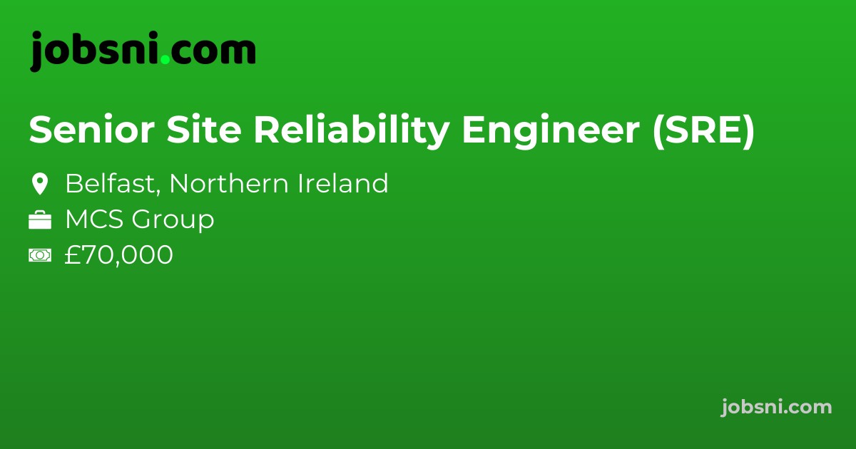 Senior Site Reliability Engineer (SRE) - Apply Now
