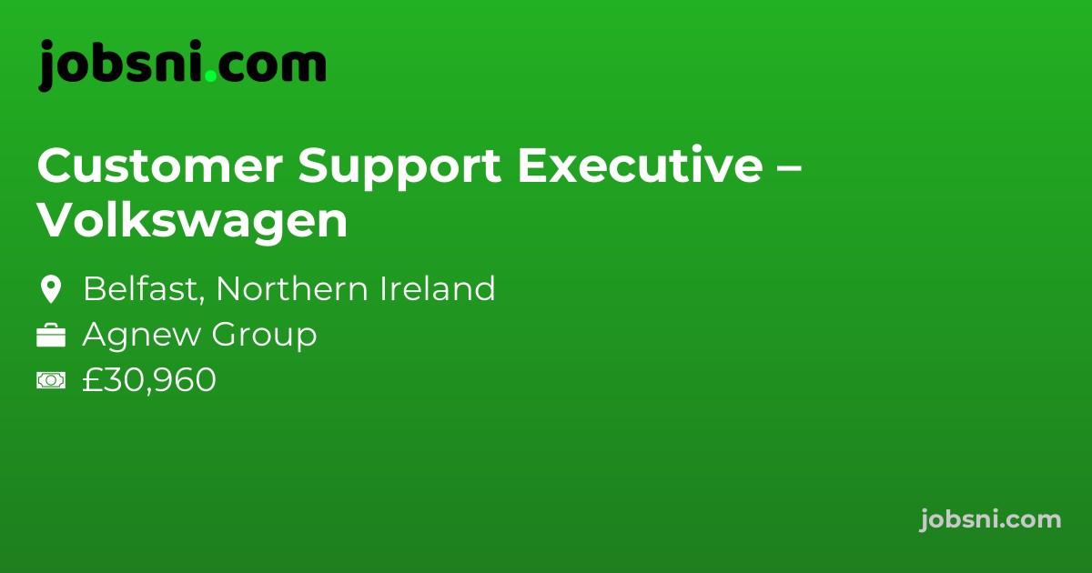 Customer Support Executive – Volkswagen - Apply Now