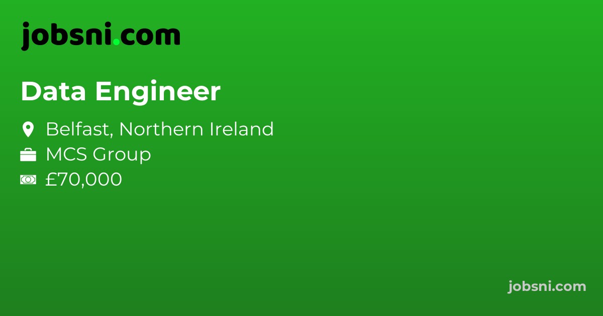 Data Engineer - Apply Now