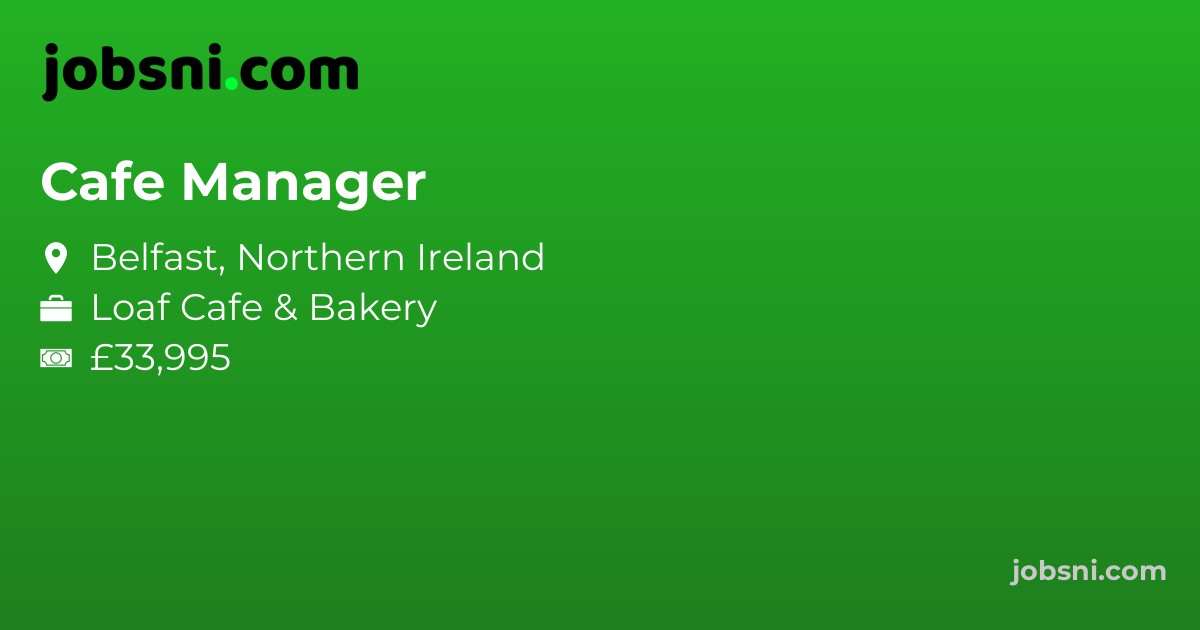 Cafe Manager - Apply Now
