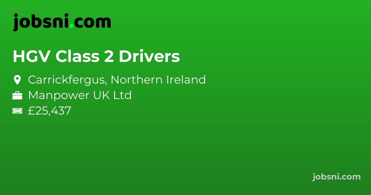 HGV Class 2 Drivers - Apply Now