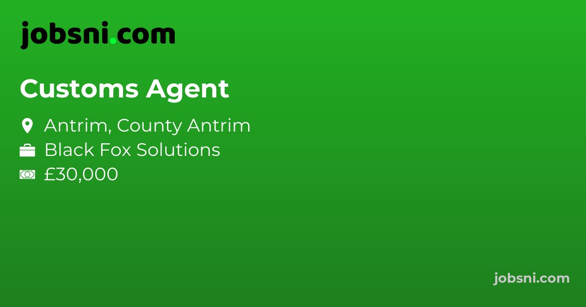 Customs Agent - Apply Now