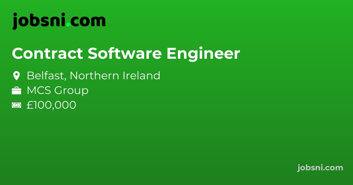 Contract Software Engineer - Apply Now
