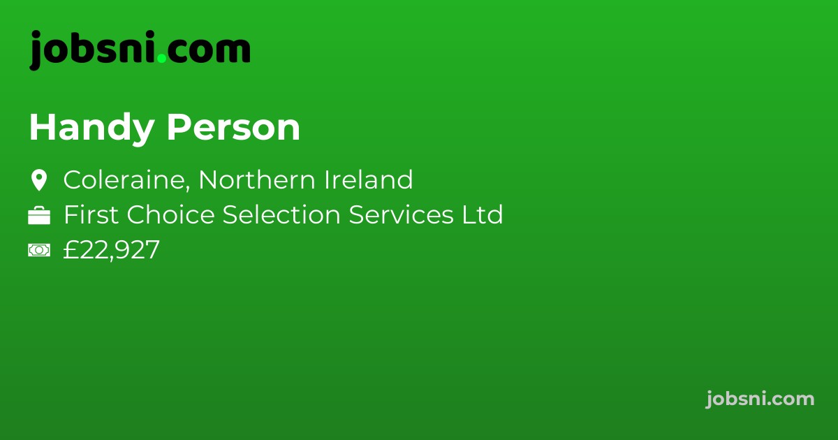 Handy Person - Apply Now
