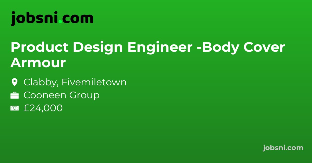 Product Design Engineer -Body Armour Cover - Apply Now