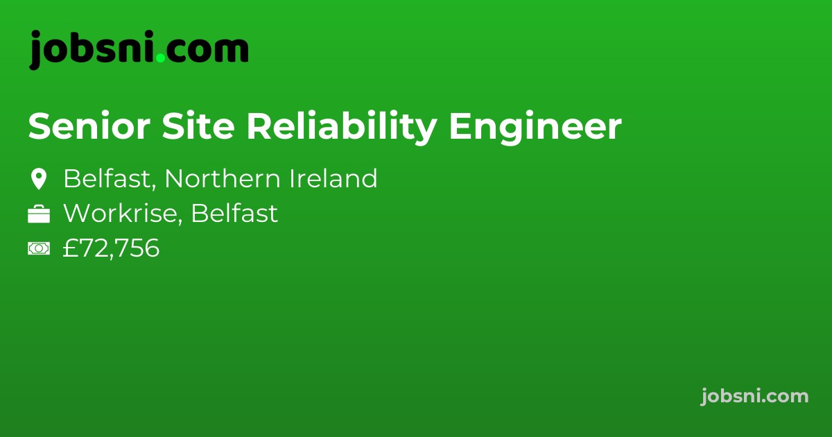 Senior Site Reliability Engineer - Apply Now