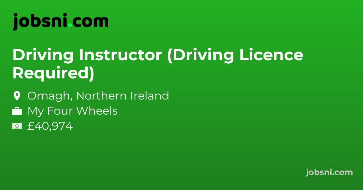 Driving Instructor (Driving Licence Required) - Apply Now
