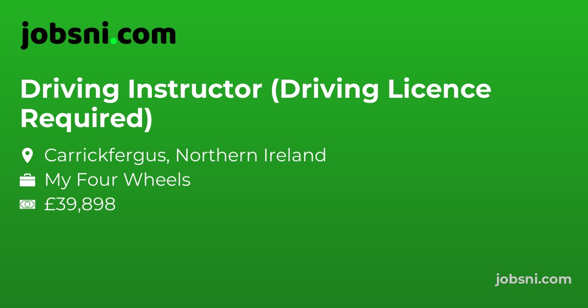 Driving Instructor (Driving Licence Required) - Apply Now