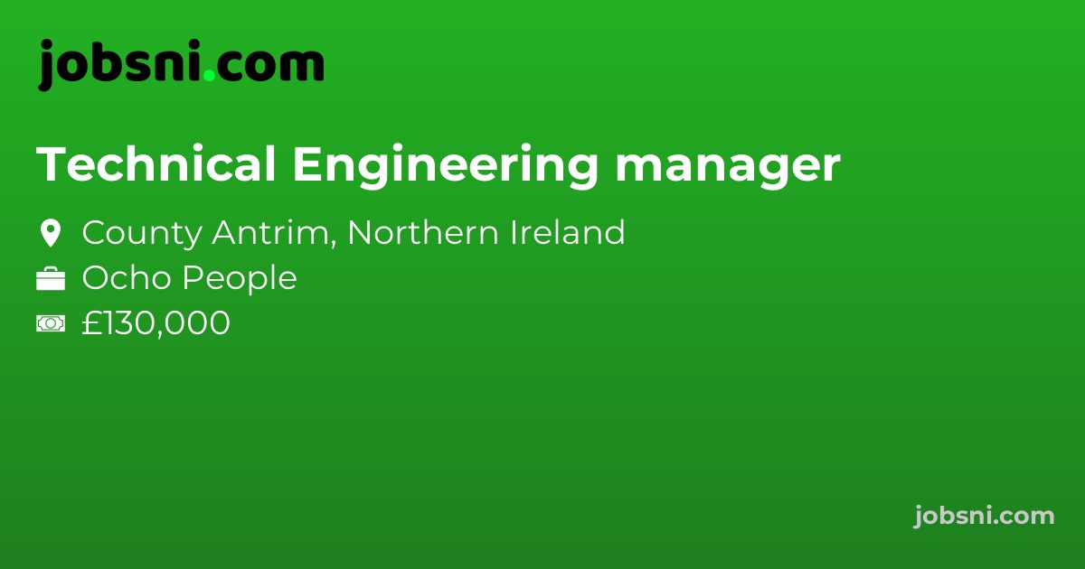 Technical Engineering manager - Apply Now