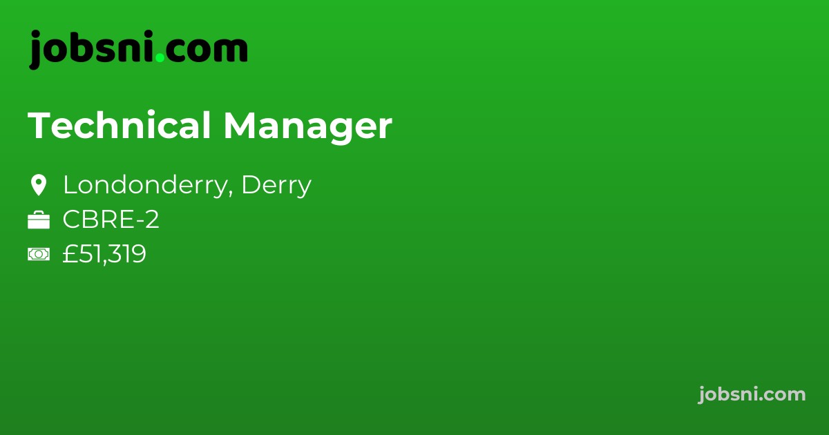 Technical Manager - Apply Now