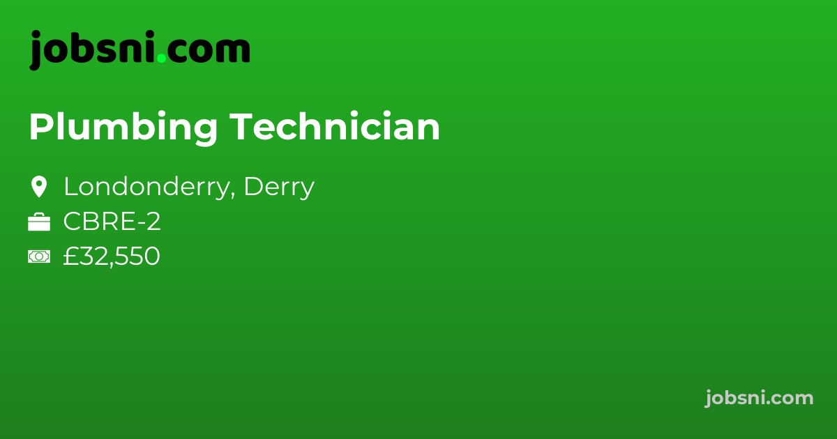 Plumbing Technician - Apply Now