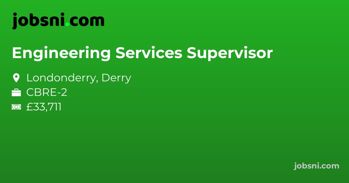 Engineering Services Supervisor - Apply Now
