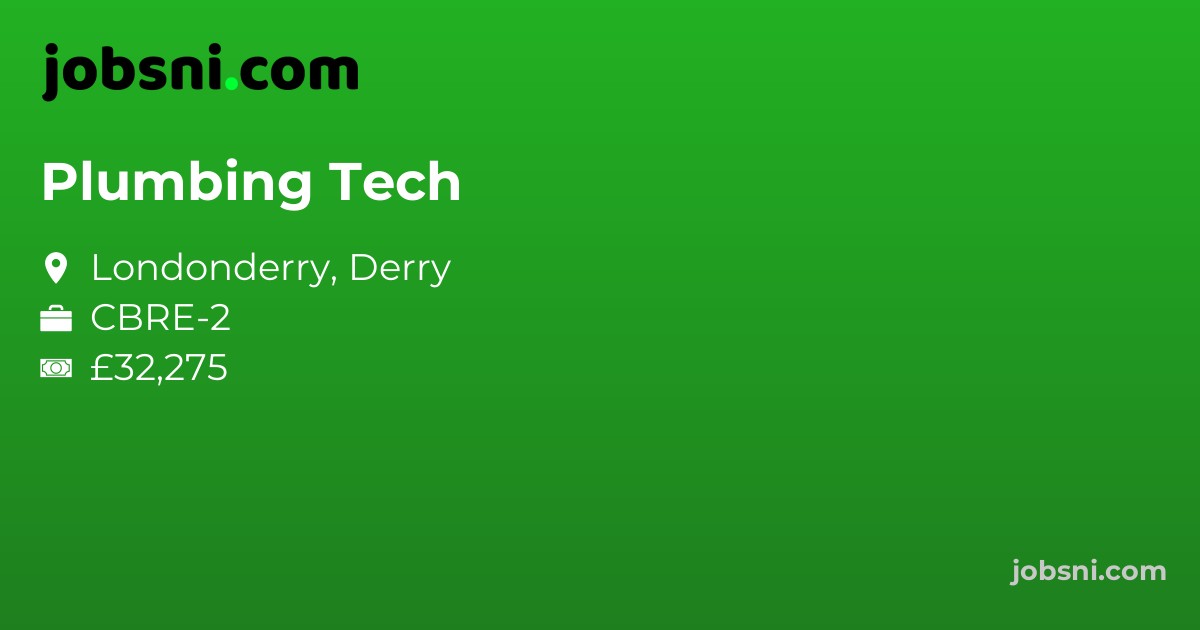 Plumbing Tech - Apply Now