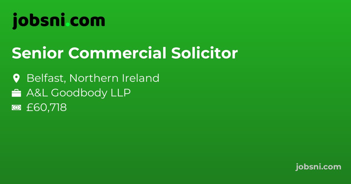 Senior Commercial Solicitor - Apply Now