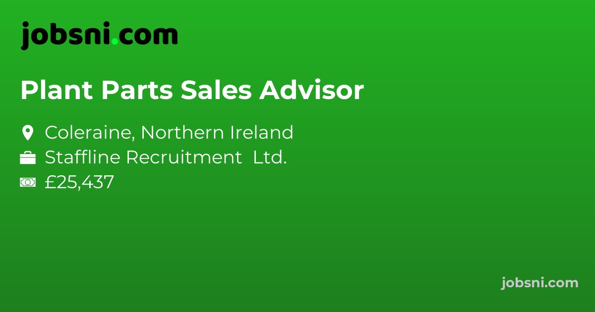 Plant Parts Sales Advisor - Apply Now