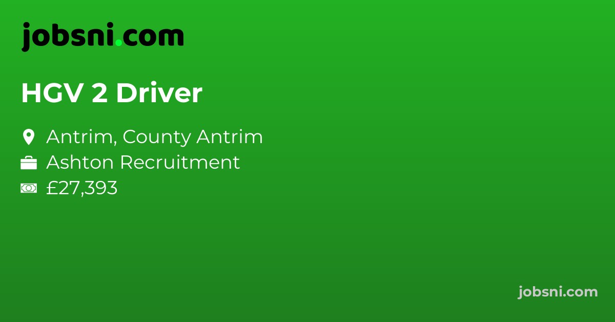 HGV 2 Driver - Apply Now