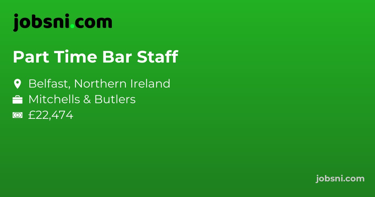 Part Time Bar Staff - Apply Now