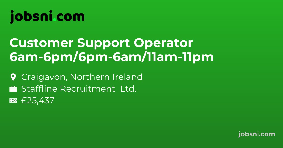 Customer Support Operator 6am-6pm/6pm-6am/11am-11pm - Apply Now
