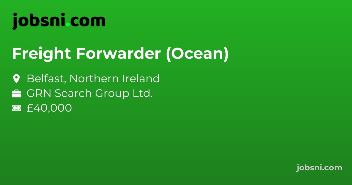 Freight Forwarder (Ocean) - Apply Now