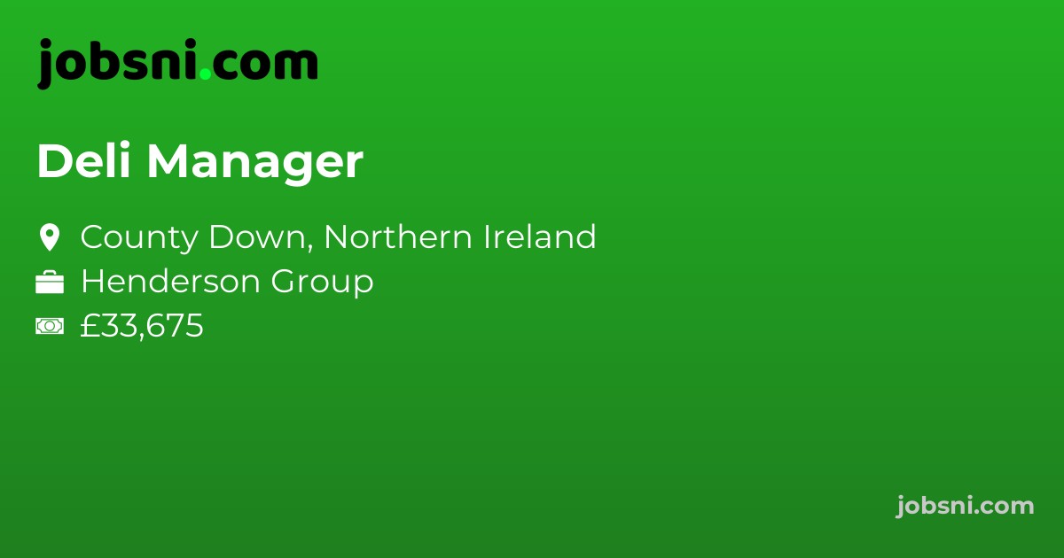 Deli Manager - Apply Now
