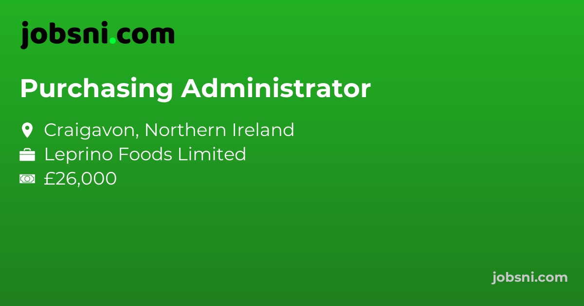 Purchasing Administrator - Apply Now