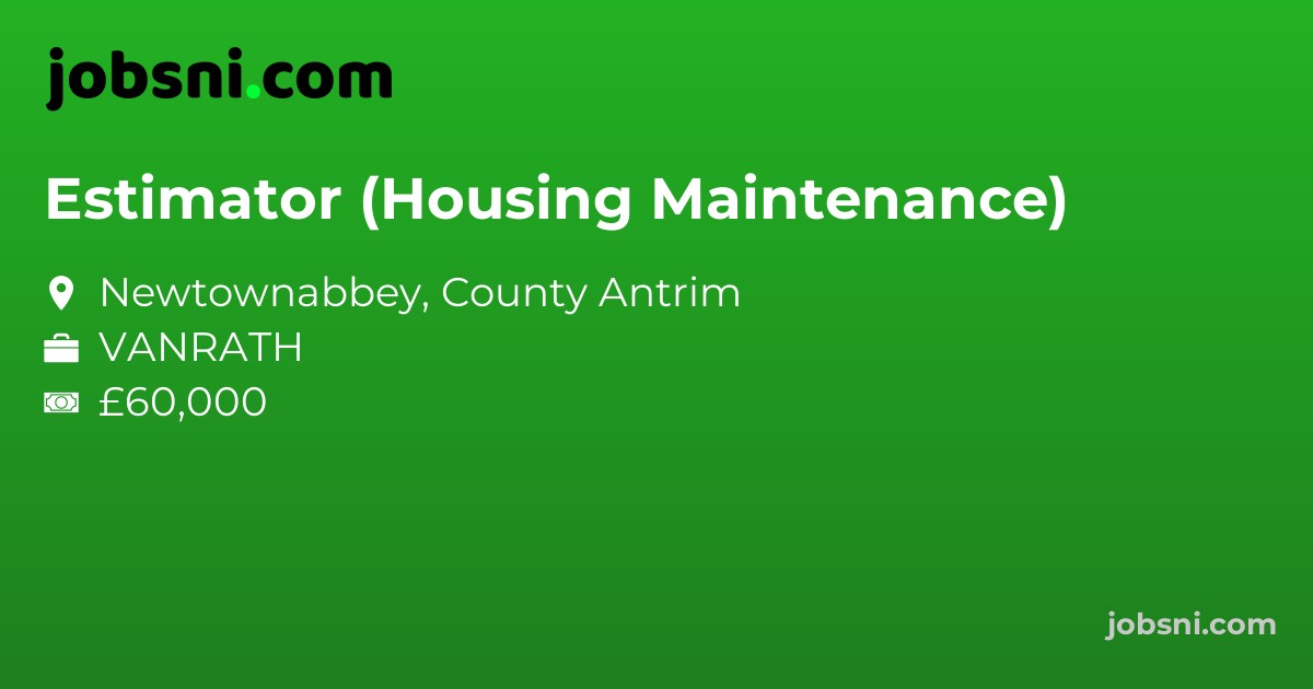 Estimator (Housing Maintenance) - Apply Now