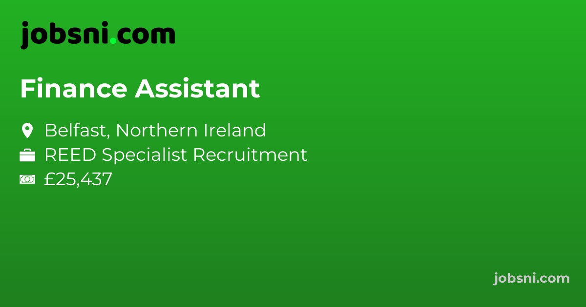 Finance Assistant - Apply Now