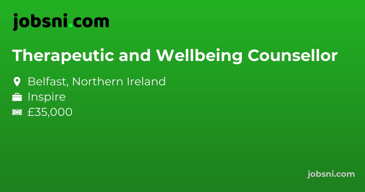 Therapeutic and Wellbeing Counsellor - Apply Now