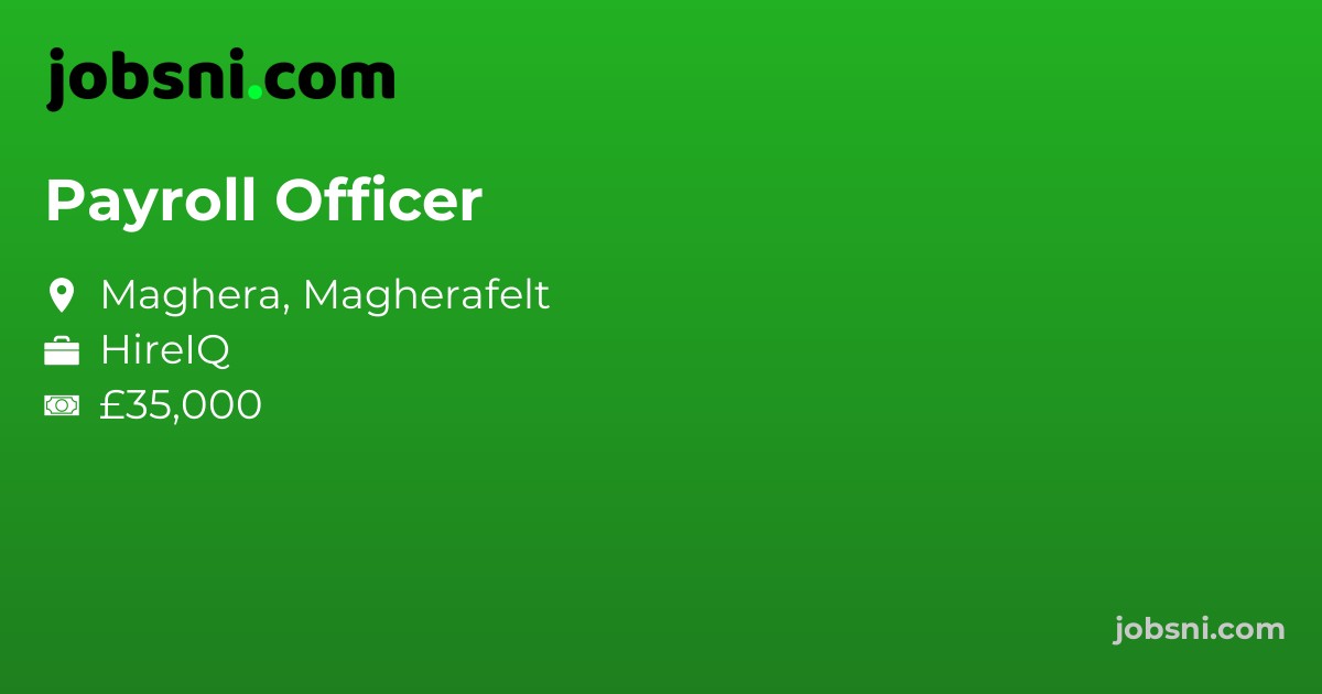 Payroll Officer - Apply Now