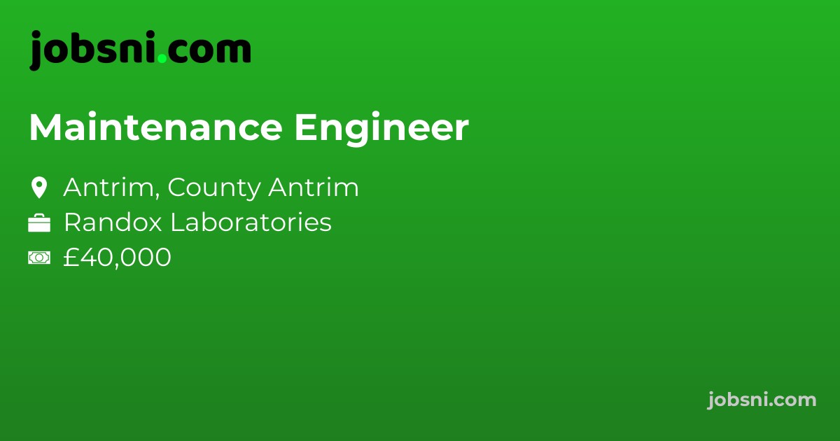 Maintenance Engineer - Apply Now