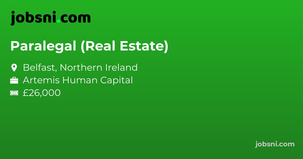 Paralegal (Real Estate) - Apply Now