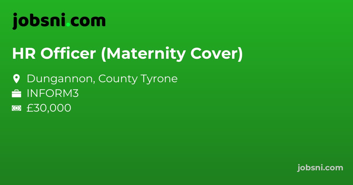 HR Officer (Maternity Cover) - Apply Now