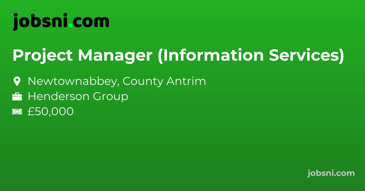 Project Manager (Information Services) - Apply Now