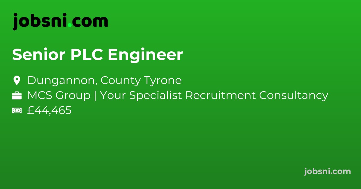 Senior PLC Engineer - Apply Now
