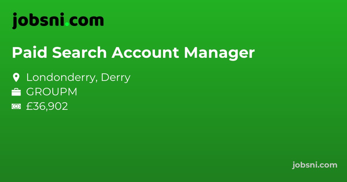 Paid Search Account Manager - Apply Now