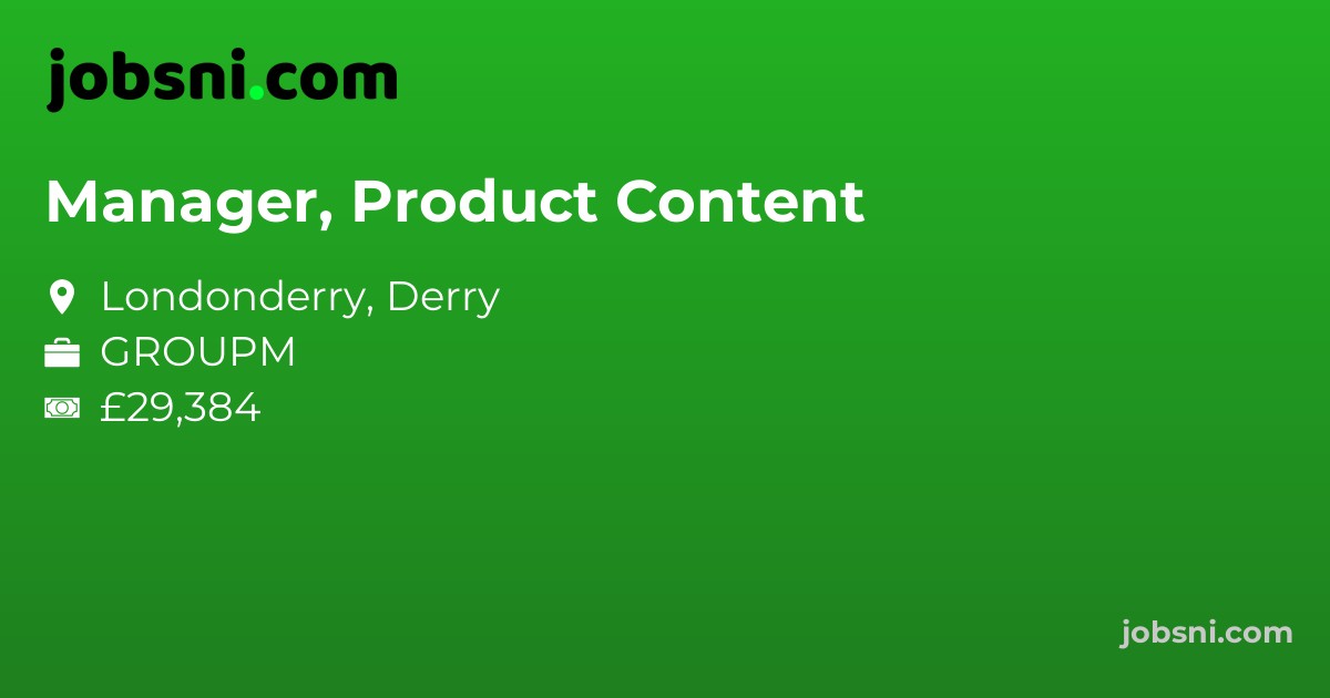 Manager, Product Content - Apply Now