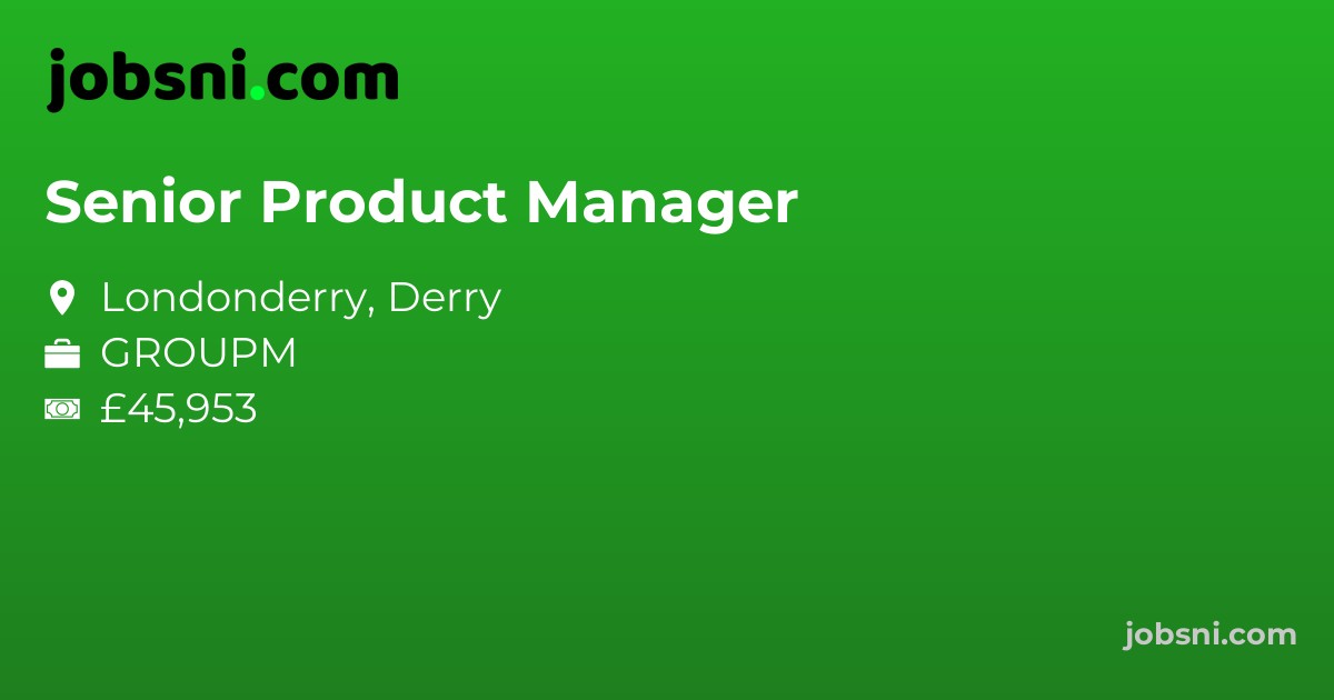 Senior Product Manager - Apply Now