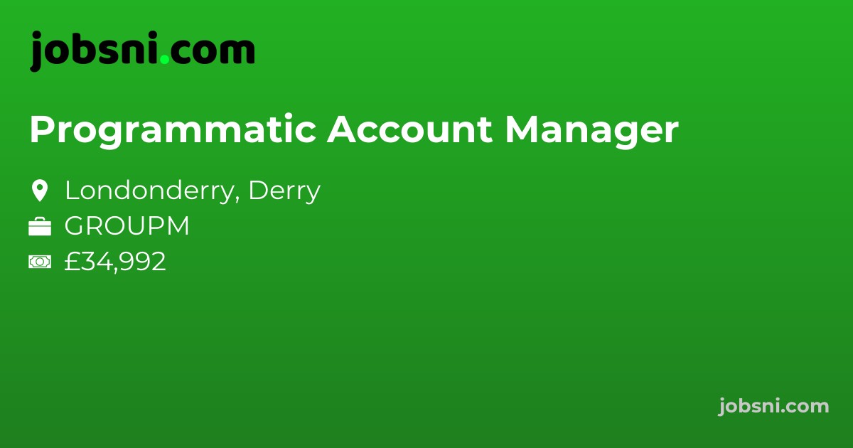 Programmatic Account Manager - Apply Now