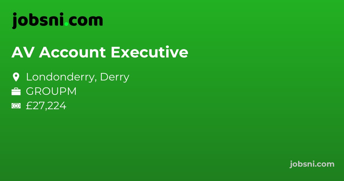 AV Account Executive - Apply Now