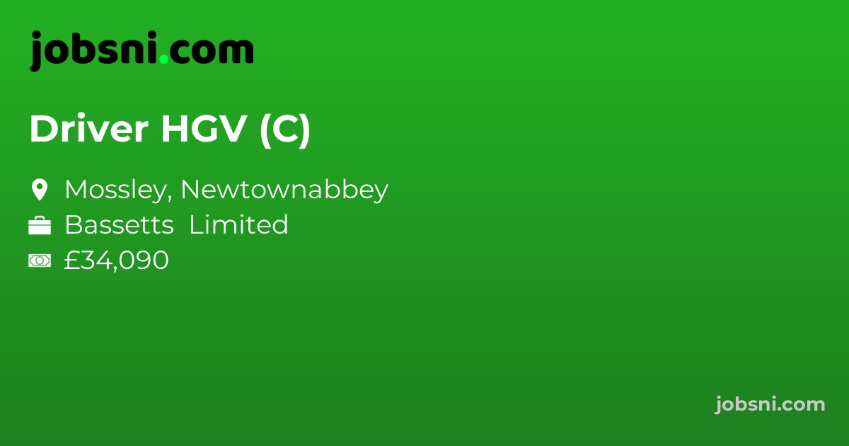 Driver HGV (C) - Apply Now