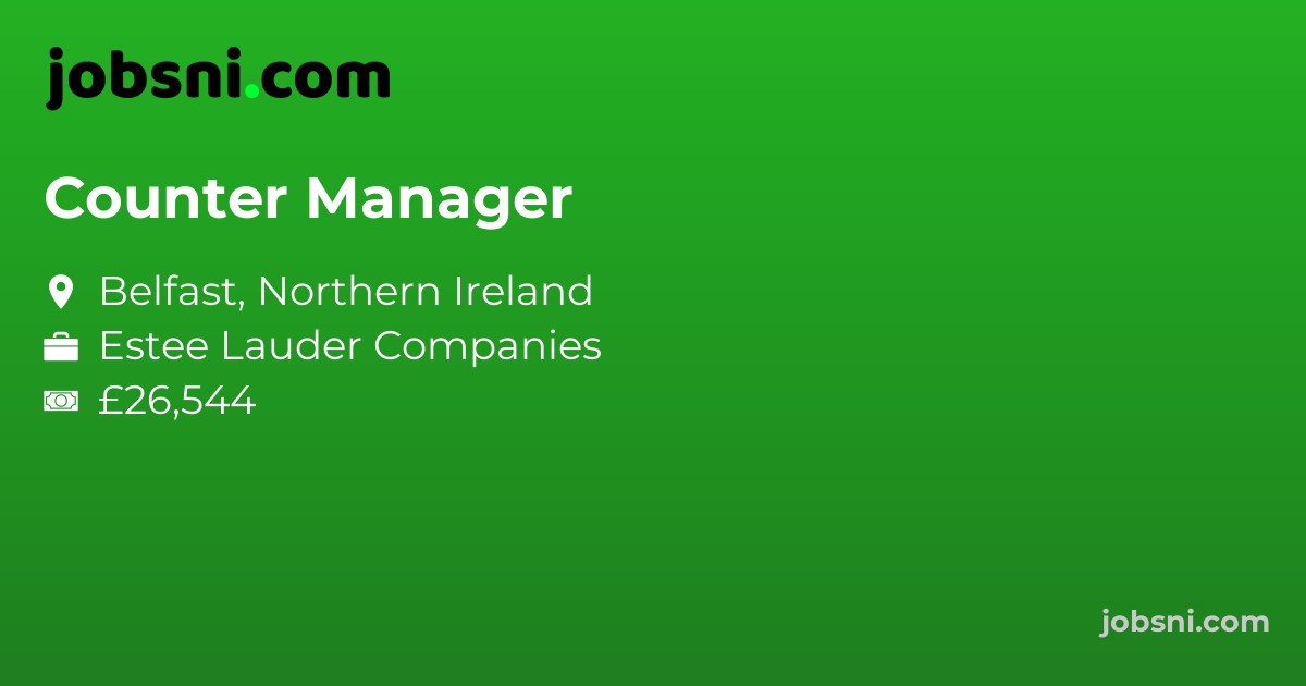 Counter Manager - Apply Now