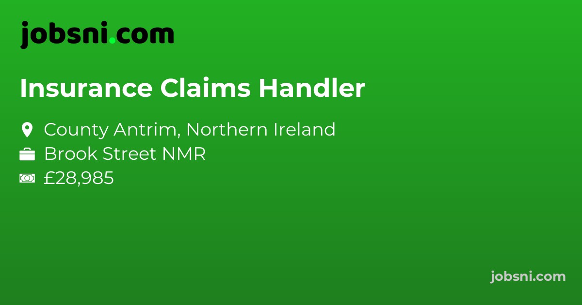 Insurance Claims Handler - Apply Now