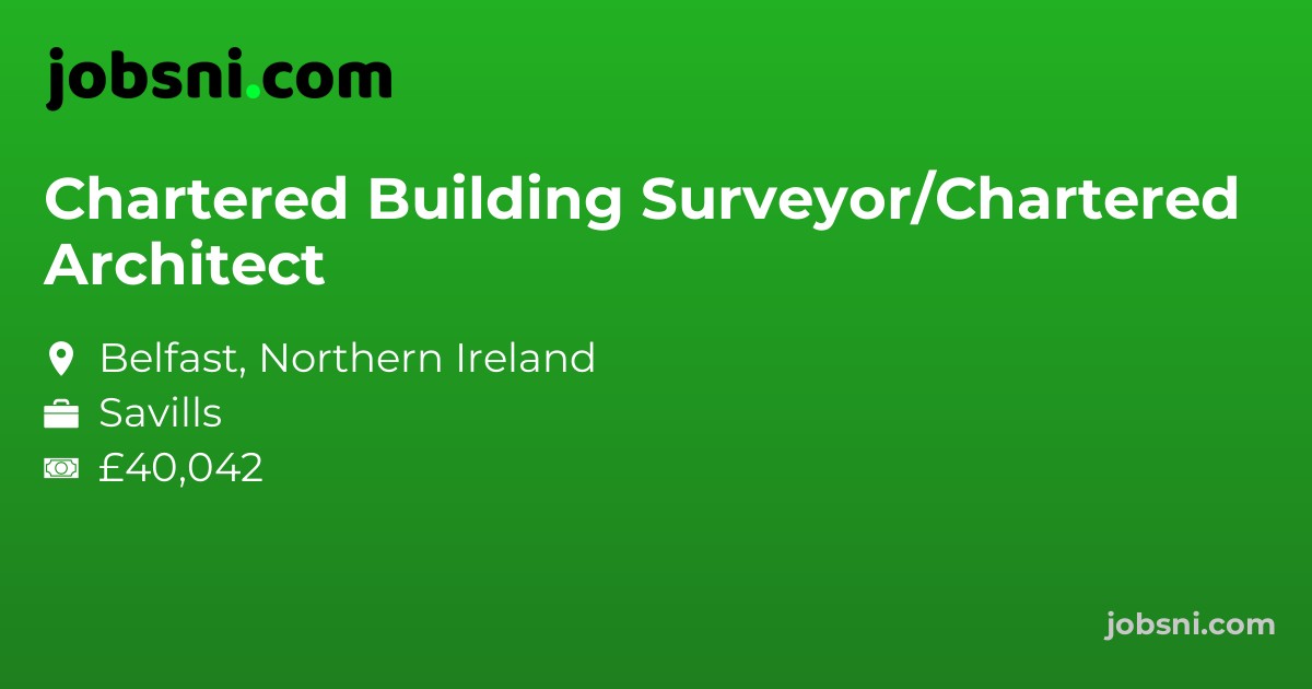 Chartered Building Surveyor/Chartered Architect - Apply Now