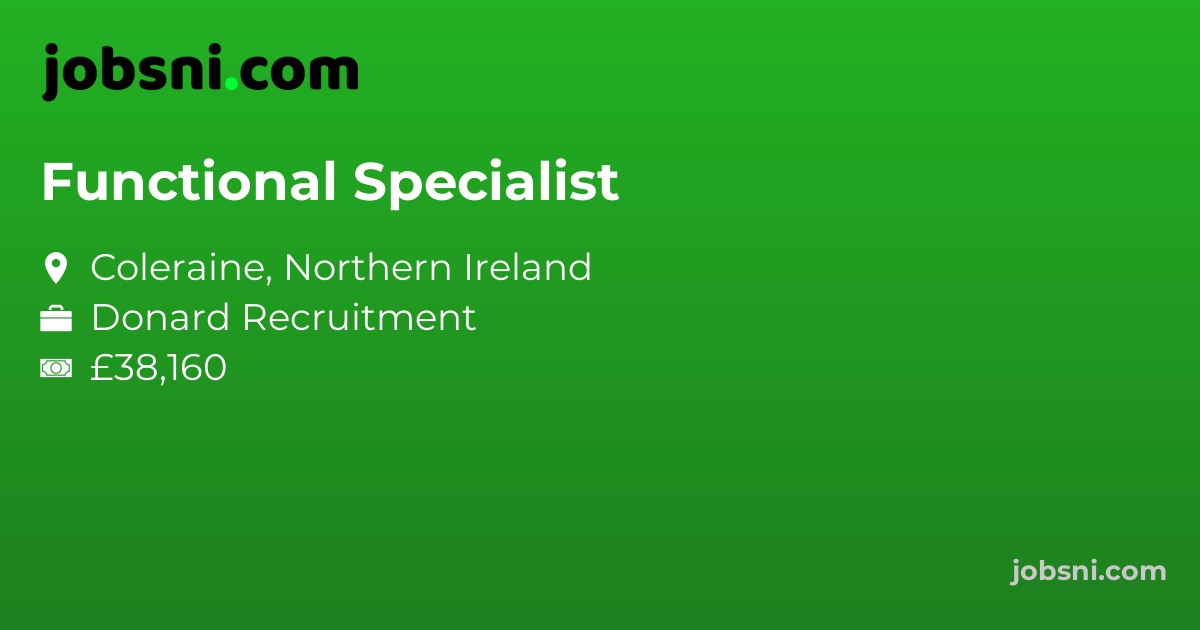 Functional Specialist - Apply Now