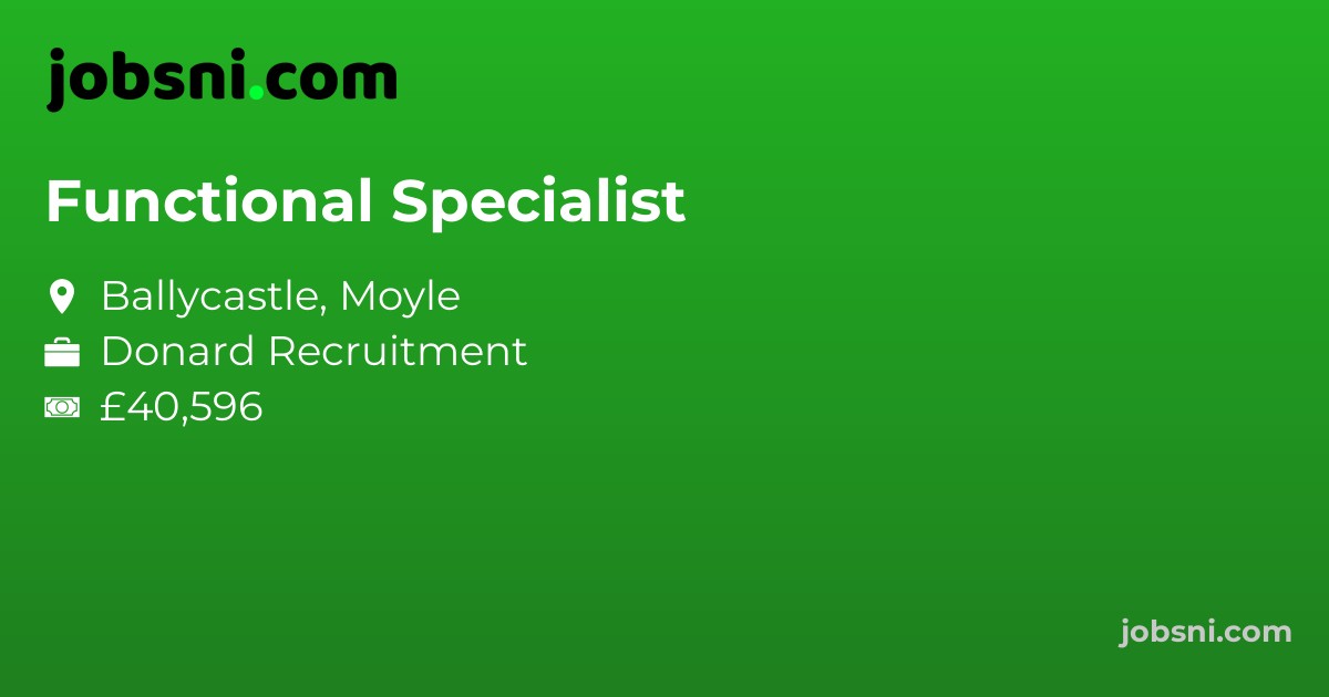 Functional Specialist - Apply Now